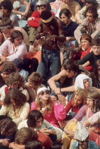 Меломаны в Гайд-парке на концерте Rolling Stones 1969