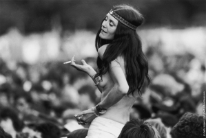 Hippies. Knebworth rock festival. 1978